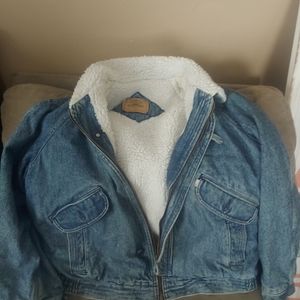 Men's large winter jean jacket